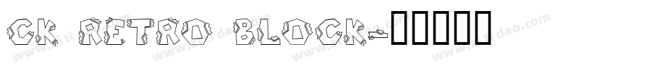 CK Retro Block字体转换